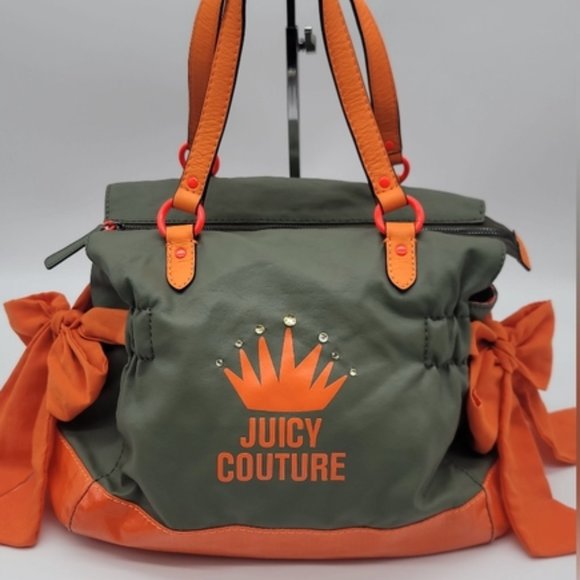 Juicy Couture day dreamer Orange/Army green bag
